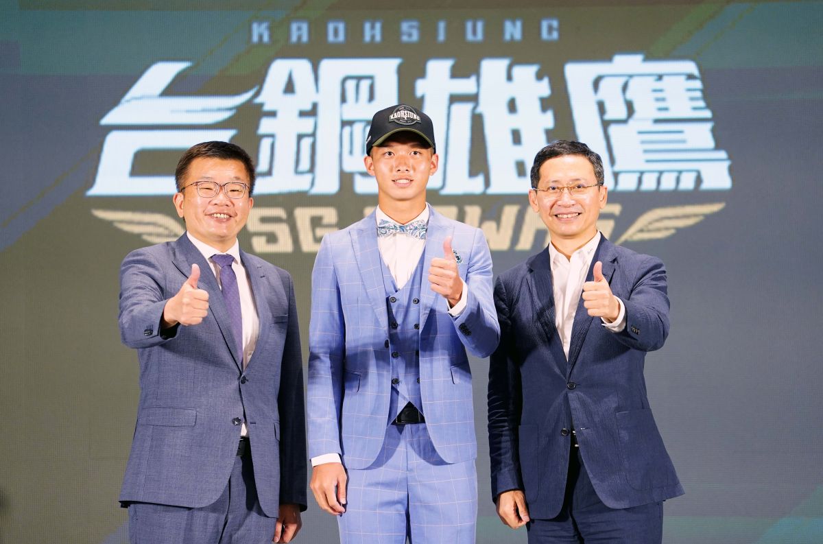 ▲台鋼雄鷹選中曾子祐。（圖／中職提供）