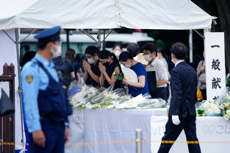 ▲日本前首相安倍晉三將於東京舉行國喪。(圖/美聯社/達志影像)