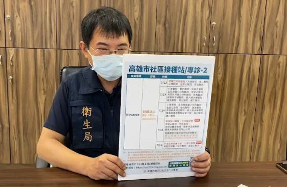 ▲高市府簡任技正潘炤穎表示，為防範BA.4/BA.5風險進入社區，高市府開放部分接種站隨到隨打名額。（圖／高市府提供）