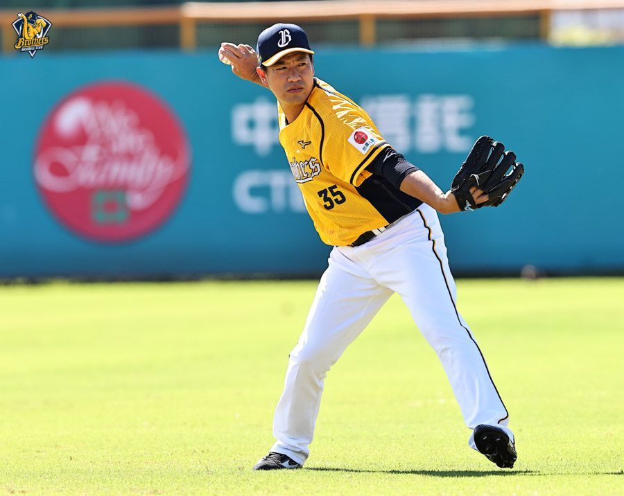 ▲牧田和久加盟中信兄弟。（兄弟提供）