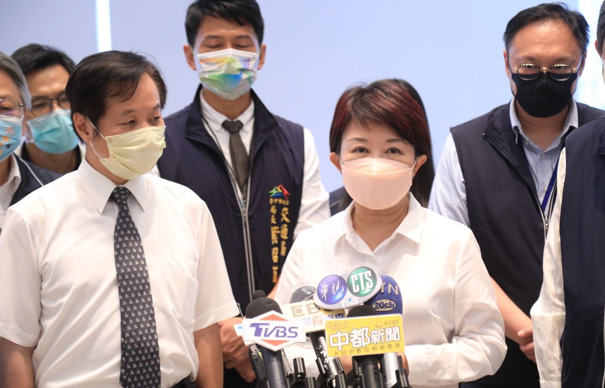 ▲綠營大咖先後稱讚台中市防疫成績，盧秀燕今強調是整體團隊的功勞。（圖／台中市政府提供，2022.07.14）