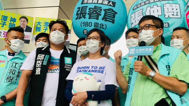 ▲台北市副市長蔡炳坤倒下後，蔡壁如積極扮演母雞，半個月到台中輔選5次。（圖／記者顏幸如攝，2022.07.15）