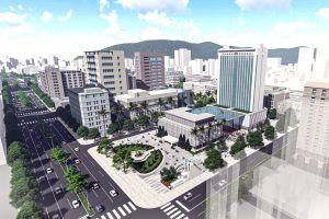 ▲舊高雄市議會改造候鳥瞰圖。(圖/高市府提供) ▲舊高雄市議會改造候鳥瞰圖。(圖/高市府提供)