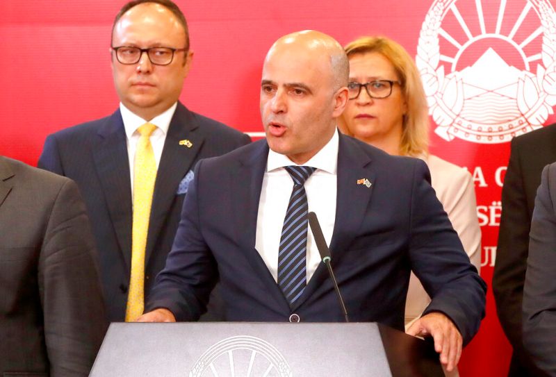 ▲北馬其頓共和國總理科瓦切夫斯基（Dimitar Kovacevski）今天宣布，當局已與存在長期爭端的保加利亞達成協議。這讓該國在漫長等待後，終於可以展開加入歐盟（EU）的談判。