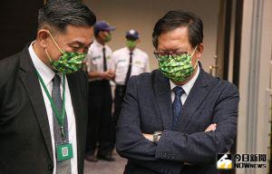 桃園市長鄭文燦與立委王定宇 ▲鄭文燦(右)表示,(圖/記者葉政勳攝)