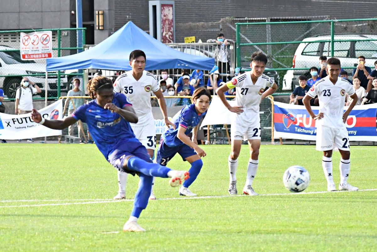 ▲台中FUTURO Benchy今日梅開二度。足協提供