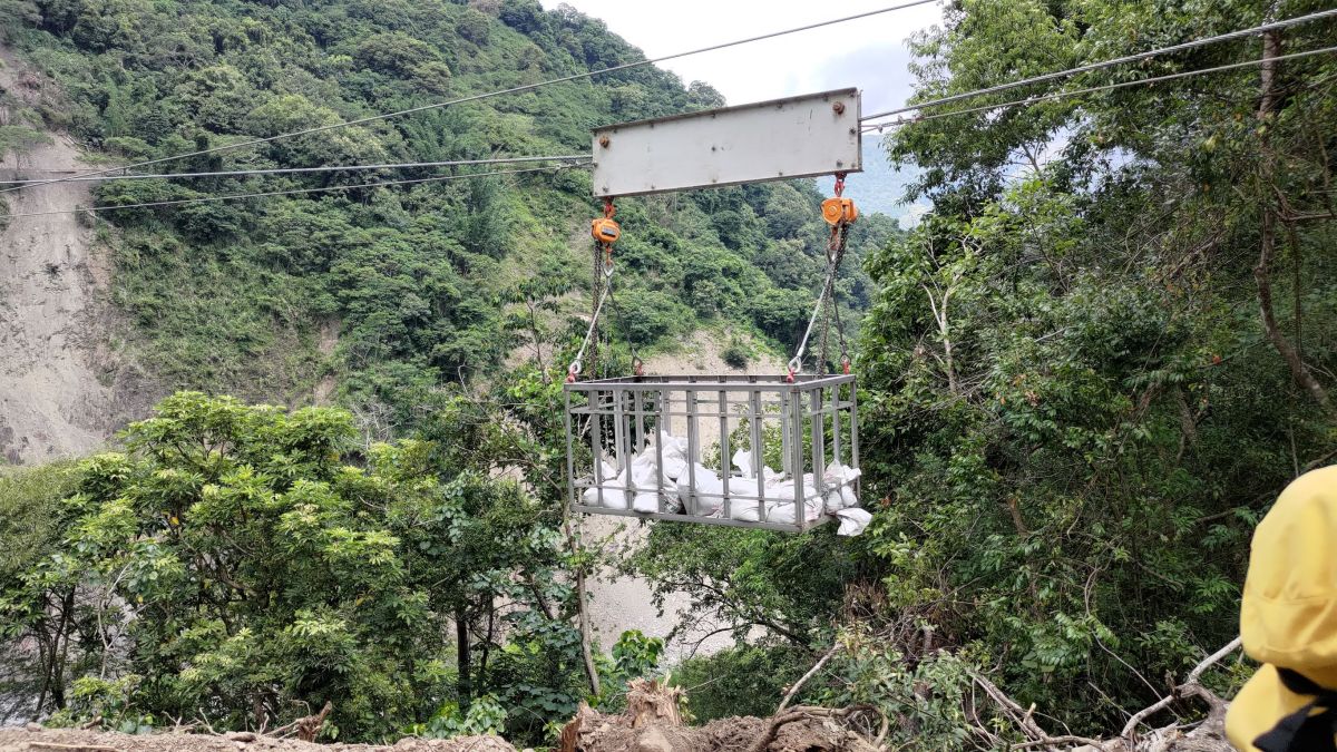 ▲桃源區流籠架設預計七月底前就會完工。（圖／翻攝畫面）