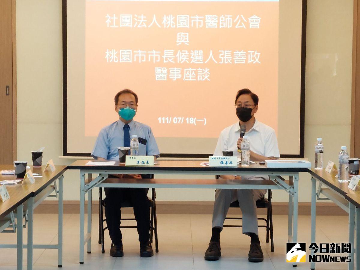 ▲張善政建議林智堅也要自己考慮一下，應該展現獨立接觸基層的管道與能力，而不是都靠鄭文燦。（圖／記者李春台攝，2022.07.18）