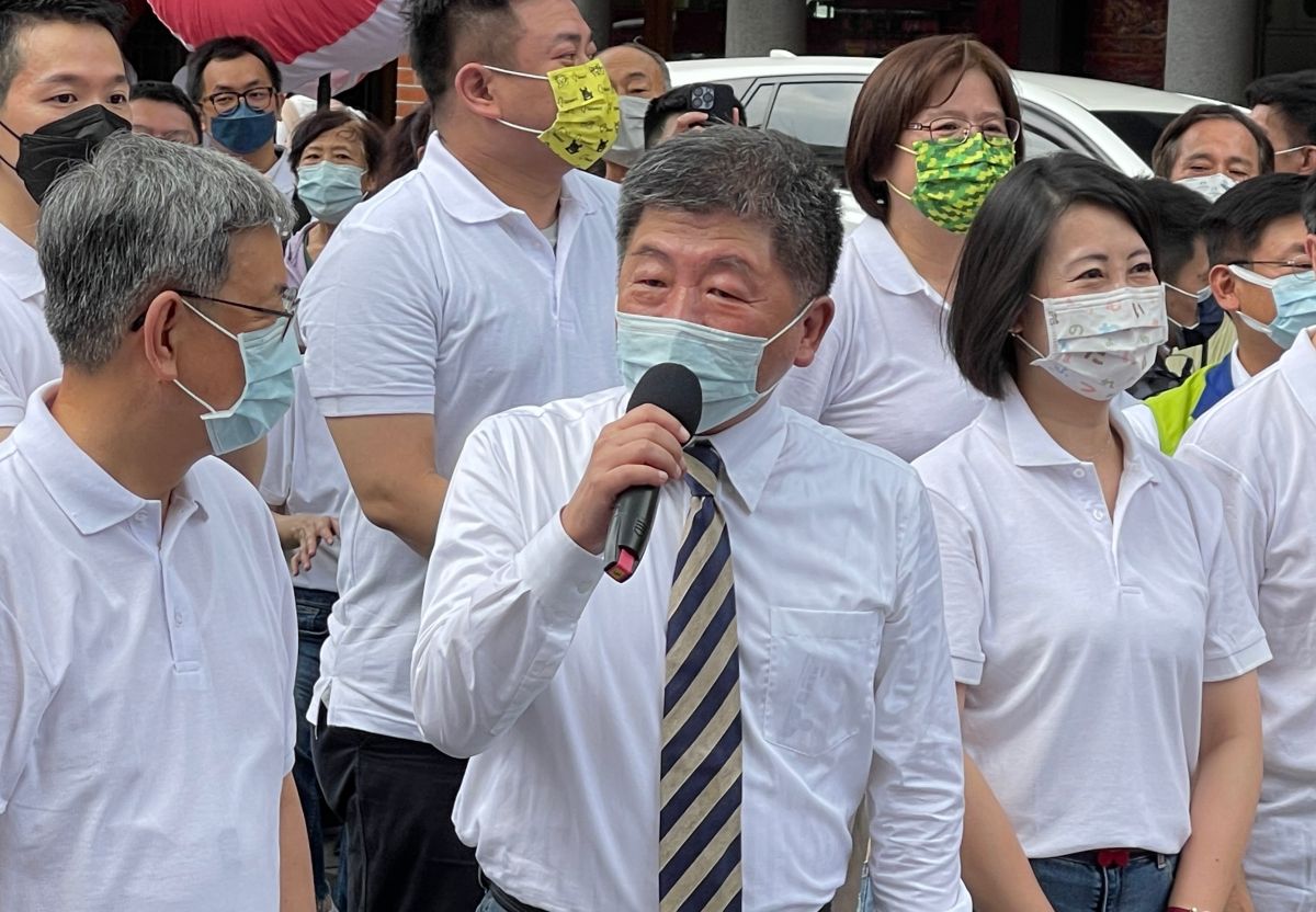 ▲陳時中受訪指出，他昨天有清楚說，別人太太不方便批評。（圖／記者王敏旭攝，2022.07.19）