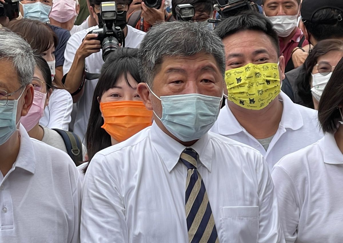 ▲台北上海雙城論壇今登場，陳時中受訪指出，目前來看不是說不能辦，但是目前不宜辦。（圖／記者王敏旭攝，2022.07.19）