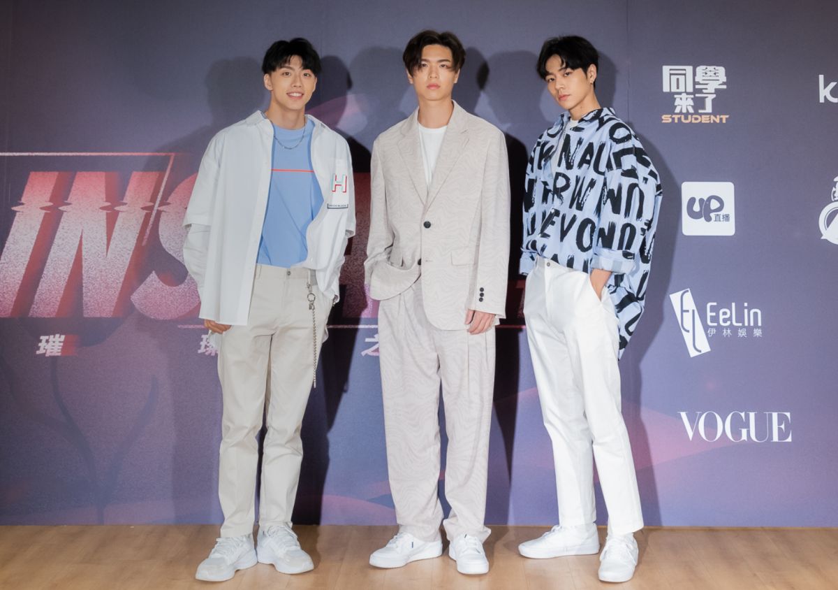 ▲黃文廷（左起）、王碩瀚和林佳辰現身伊林璀璨之星複賽。（圖／伊林娛樂提供）