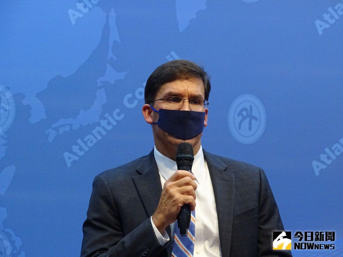 ▲美國前國防部長艾斯培（Mark Esper）率團訪台。（圖／記者呂炯昌攝，2022.07.19）