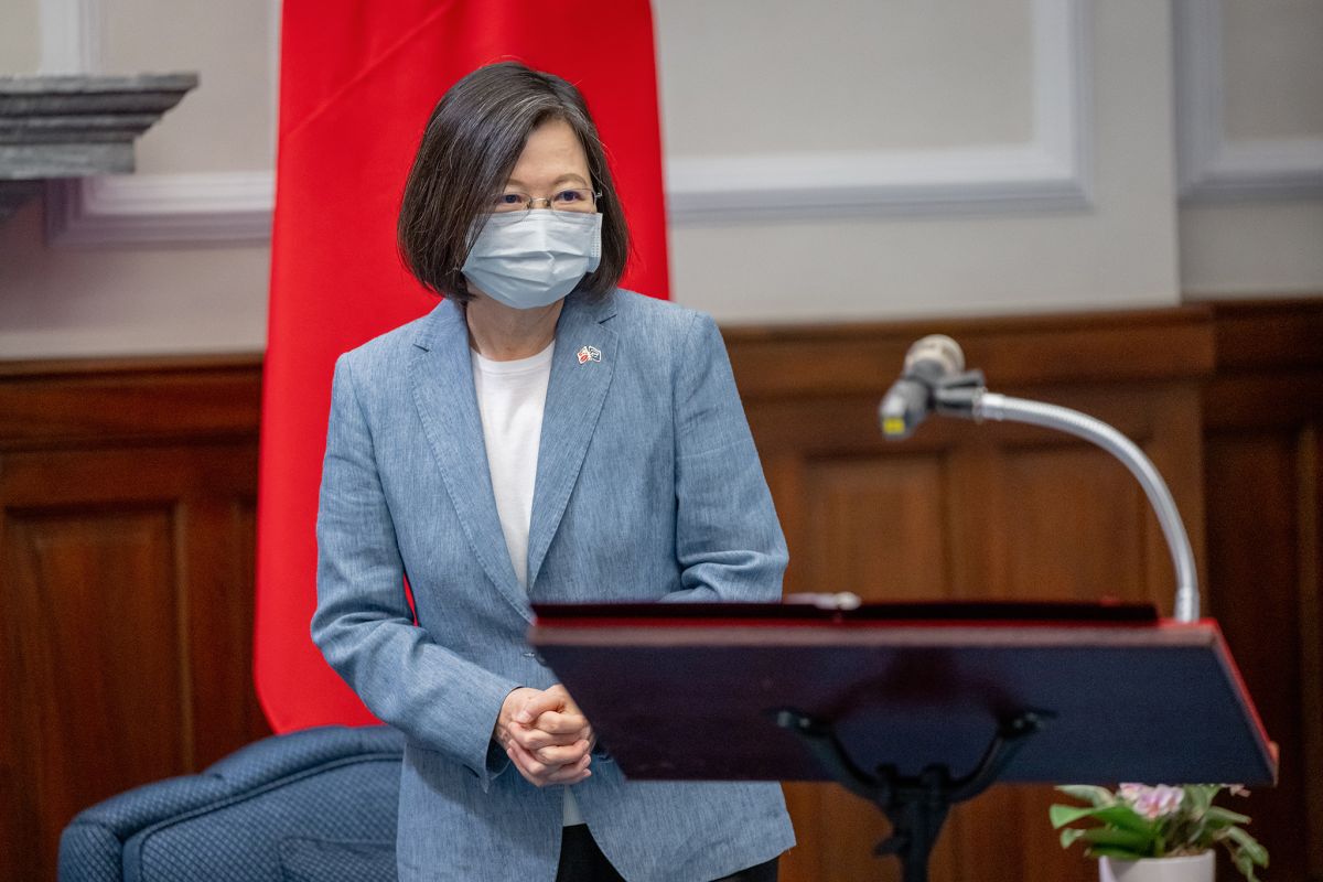 ▲日本執政黨自民黨開會討論時，出現要求日本政府接受蔡英文總統參加安倍晉三國喪的聲音。（圖／總統府提供）