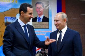 ▲敘利亞外交部宣布與烏克蘭斷交。圖為敘利亞總統阿塞德 （Bashar al-Assad）與俄羅斯總統蒲亭。（圖／美聯社／達志影像）