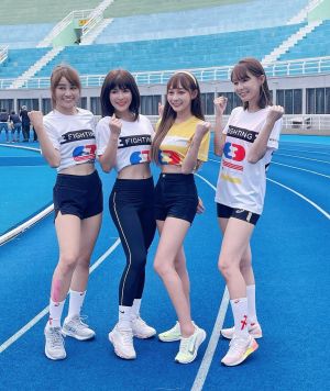 ▲樂天桃猿啦啦隊的4位女孩參加全明星運動會。(圖/壯壯IG) ▲樂天桃猿啦啦隊的4位女孩參加全明星運動會。(圖/壯壯IG)