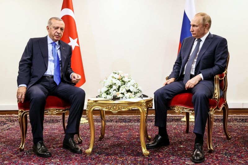 ▲土耳其總統艾爾段5日將與俄羅斯總統蒲亭就雙邊關係、全球局勢舉行會談，距兩人上次會面僅17天。資料照。（圖／美聯社／達志影像）