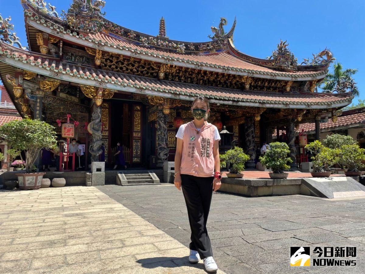 ▲顏若芳說，陳時中參選後，對基層的士氣有相當大的鼓舞，民眾普遍都認為，陳時中會是非常適合的市長人選。（圖／記者黃宣尹攝，2022.07.21）