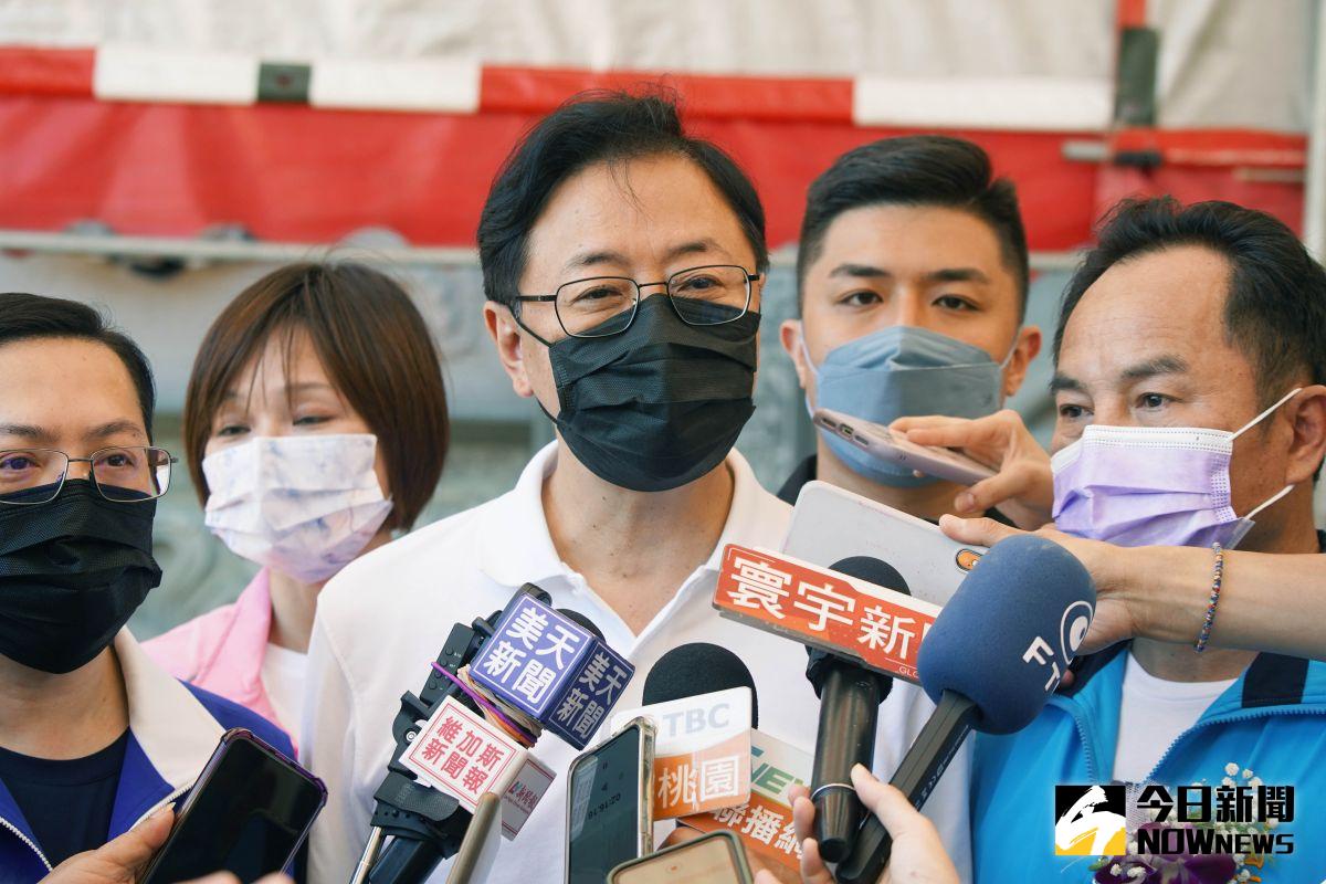 ▲張善政今天重申「政治人物誠信重於學問」，任何政治人物對於自己過去的學經歷跟誠信都要特別注意。（圖／記者李春台攝，2022.07.21）