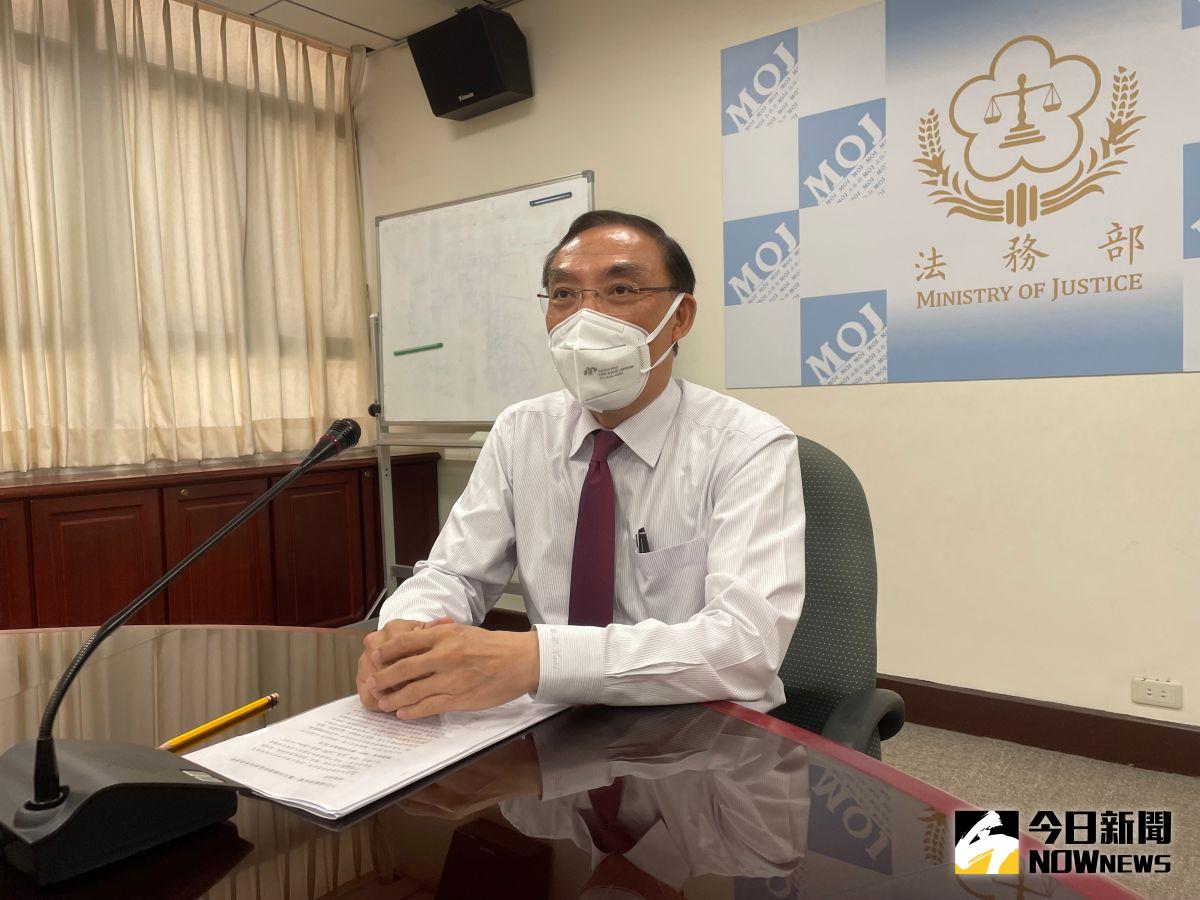 ▲法務部長蔡清祥說明圈選一審主任檢察官的原則。（圖／記者潘千詩攝，2022.07.22）