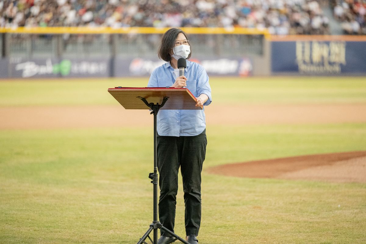 ▲總統府表示，蔡英文總統將不出席周末的中職明星賽。（資料圖／總統府提供）