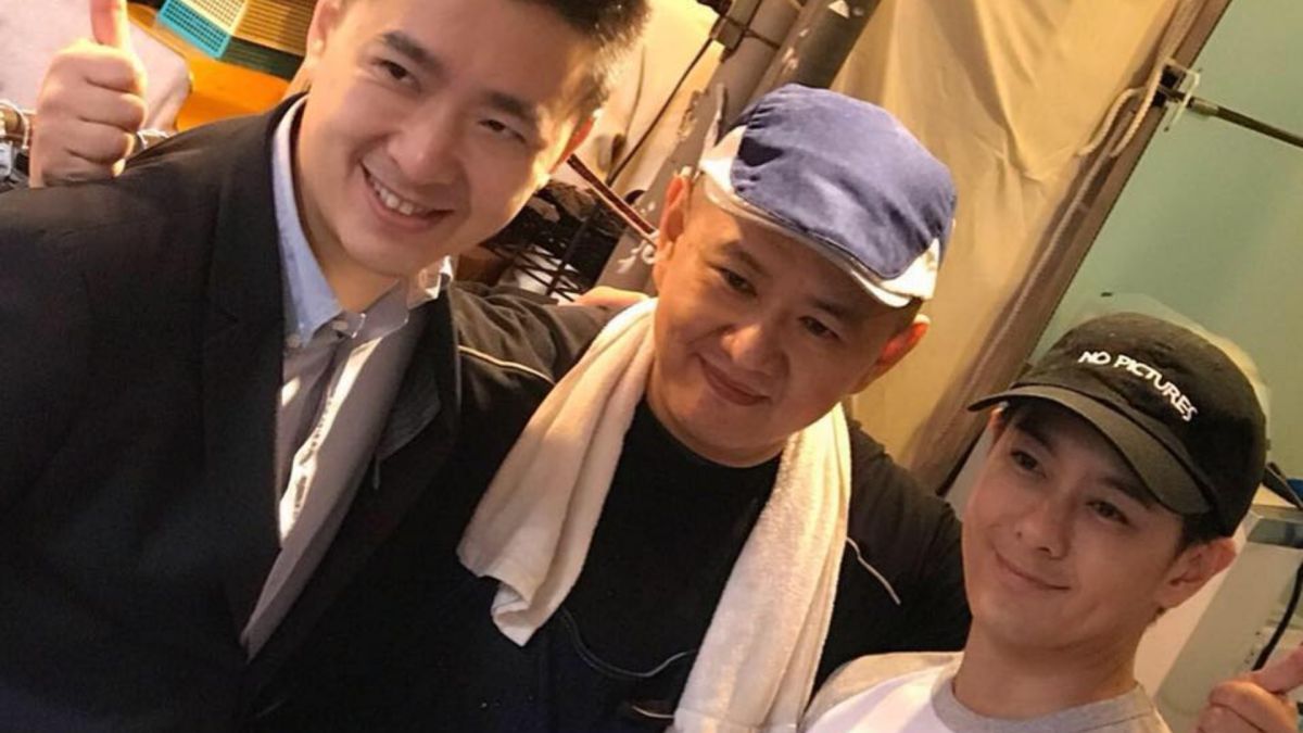 ▲林志穎的哥哥林志杰（中）透露，離開醫院前弟弟還是昏迷的狀態。（圖／志杰腸粉臉書）