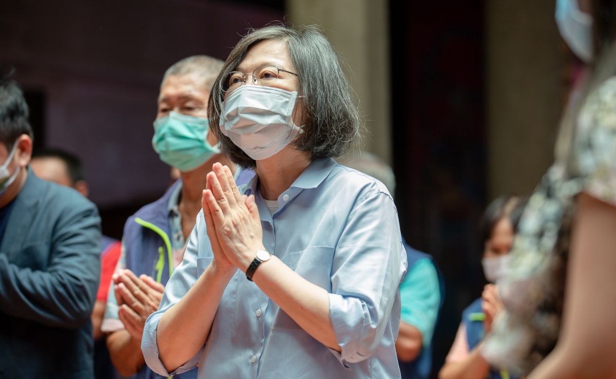 ▲總統蔡英文近來國政繁忙，今日取消桃園市龍潭龍元宮的行程，未與林智堅合體。（圖／總統府提供）