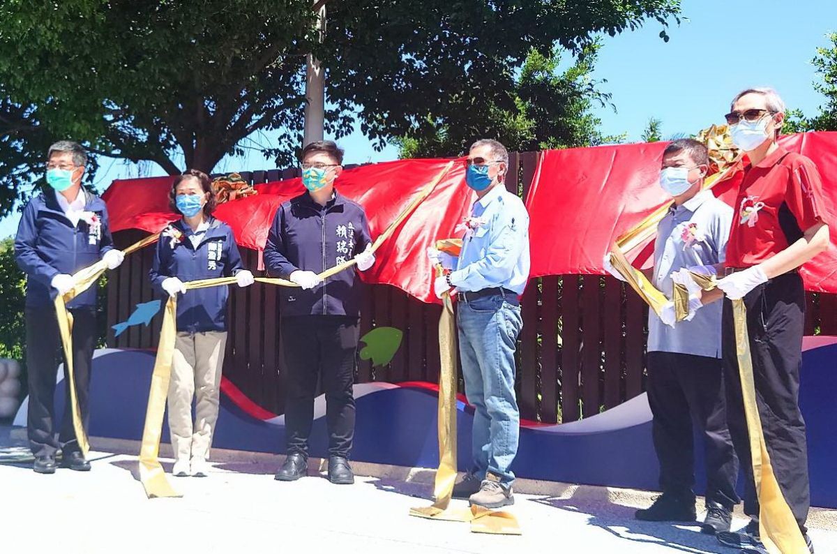 ▲台灣中油公司舉行高雄市中油海洋天堂休憩園區揭牌啟用儀式。(圖／記者黃守作攝，2022.07.23)