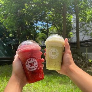 思樂冰回歸?手搖飲冰沙買一送一 7-11隱藏漂浮咖啡曝光 ▲左起:奇異果冰沙、綜合莓果冰沙。(圖/西雅圖咖啡提供)
