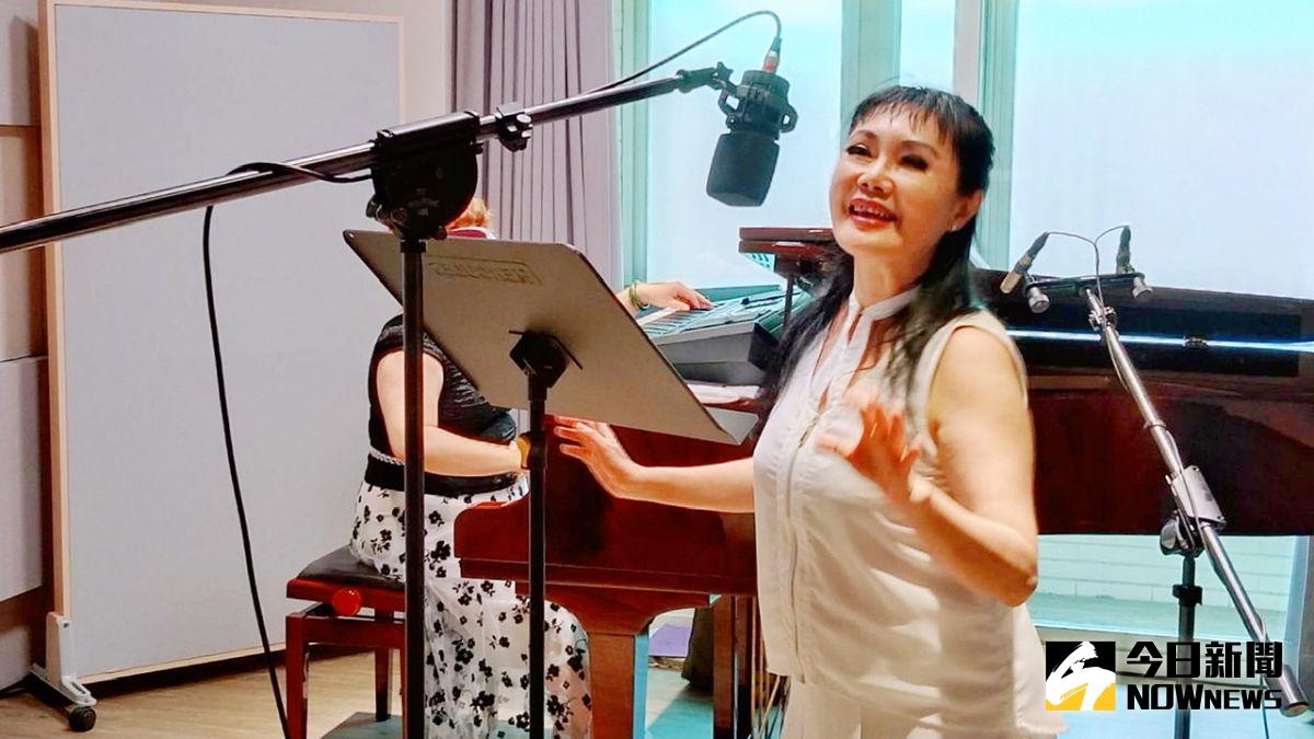 ▲許曉丹進錄音室錄製專輯，朝明年「金曲獎」邁進。（圖／記者陳美嘉攝，2022.07.24）