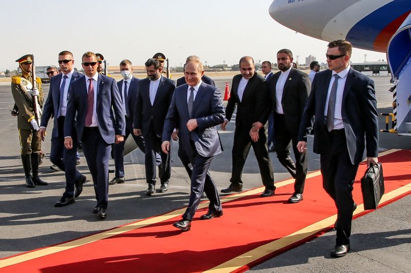 ▲俄羅斯總統蒲亭近日出訪伊朗。（圖／美聯社／達志影像）