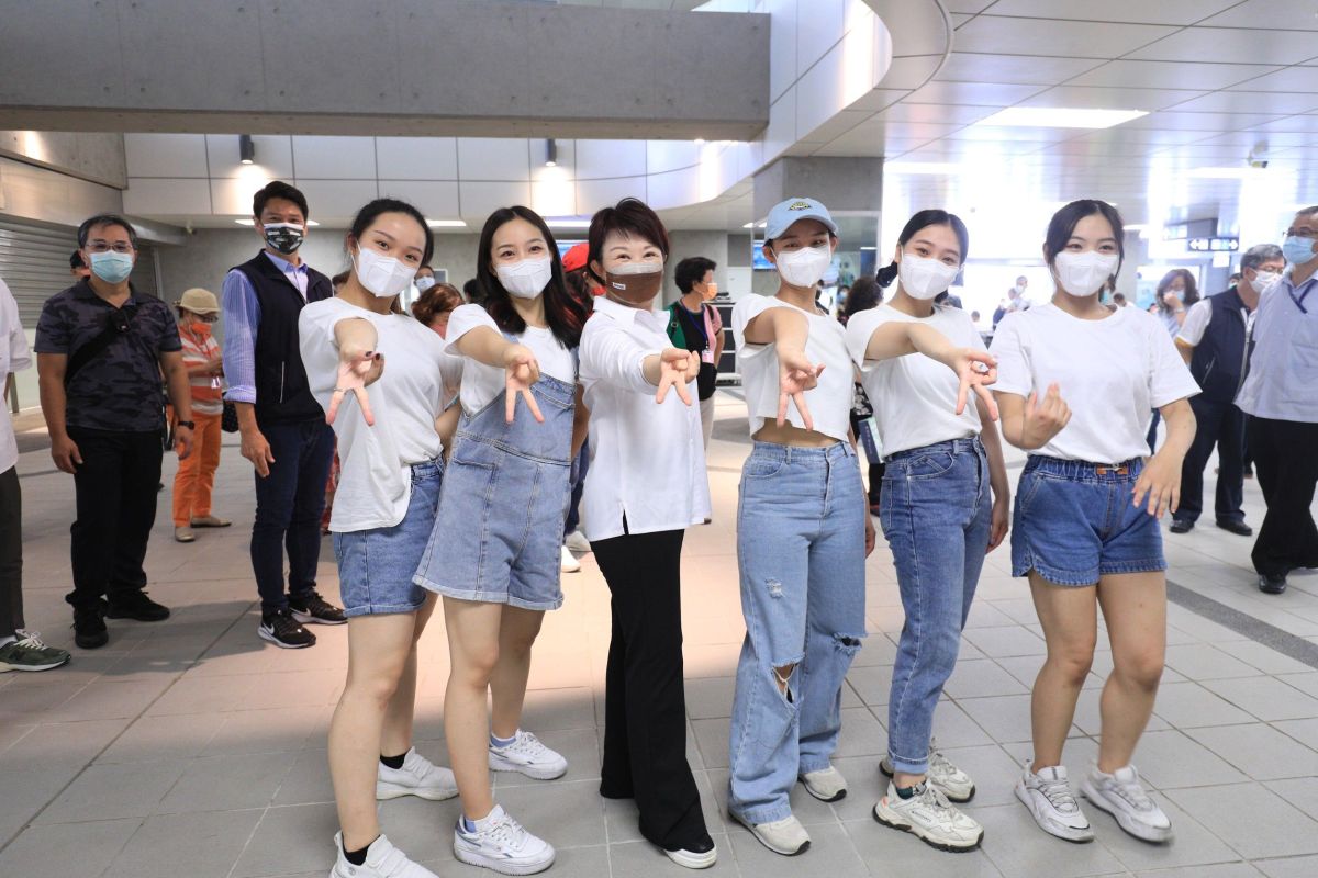 ▲中捷運新增舊社站1樓規劃「捷舞103 Just Dance」啟用(圖／市政府提供2022.7.25)