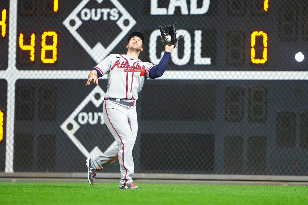 ▲勇士隊外野手Adam Duvall（圖／美聯社／達志影像）