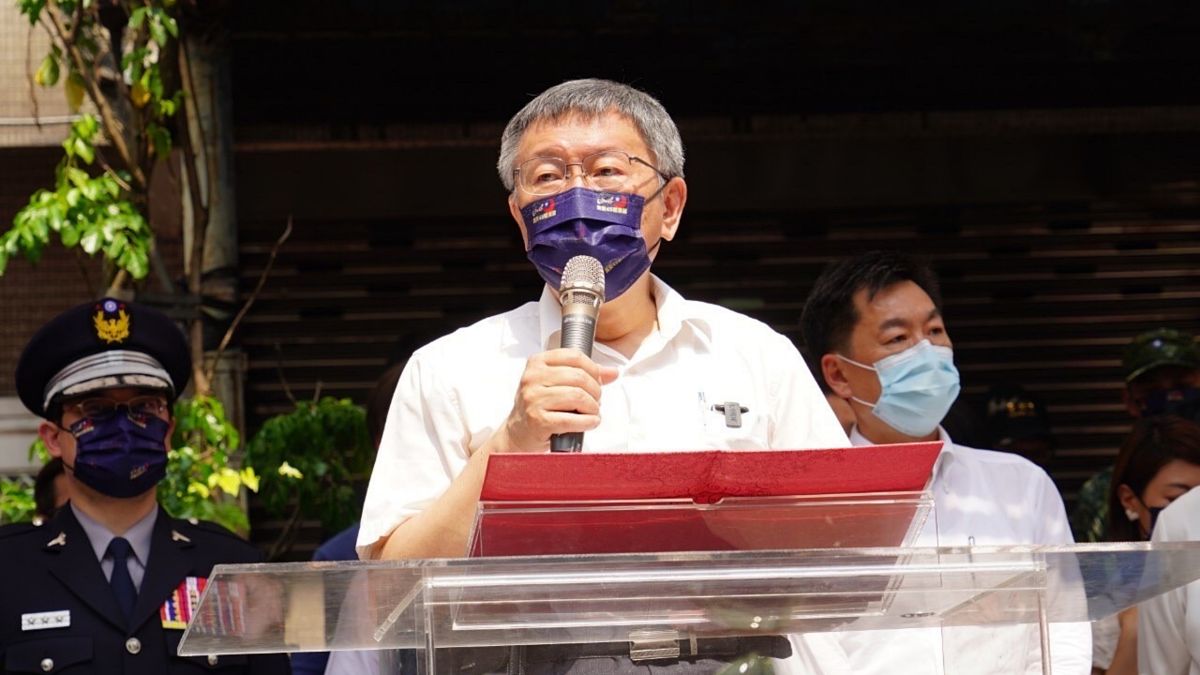 ▲台北市長柯文哲25日在萬安演習後致詞表示，「防空演習是需要落實執行的，絕對不是只有喊抗中保台就可以解決的。」（圖／台北市政府提供）