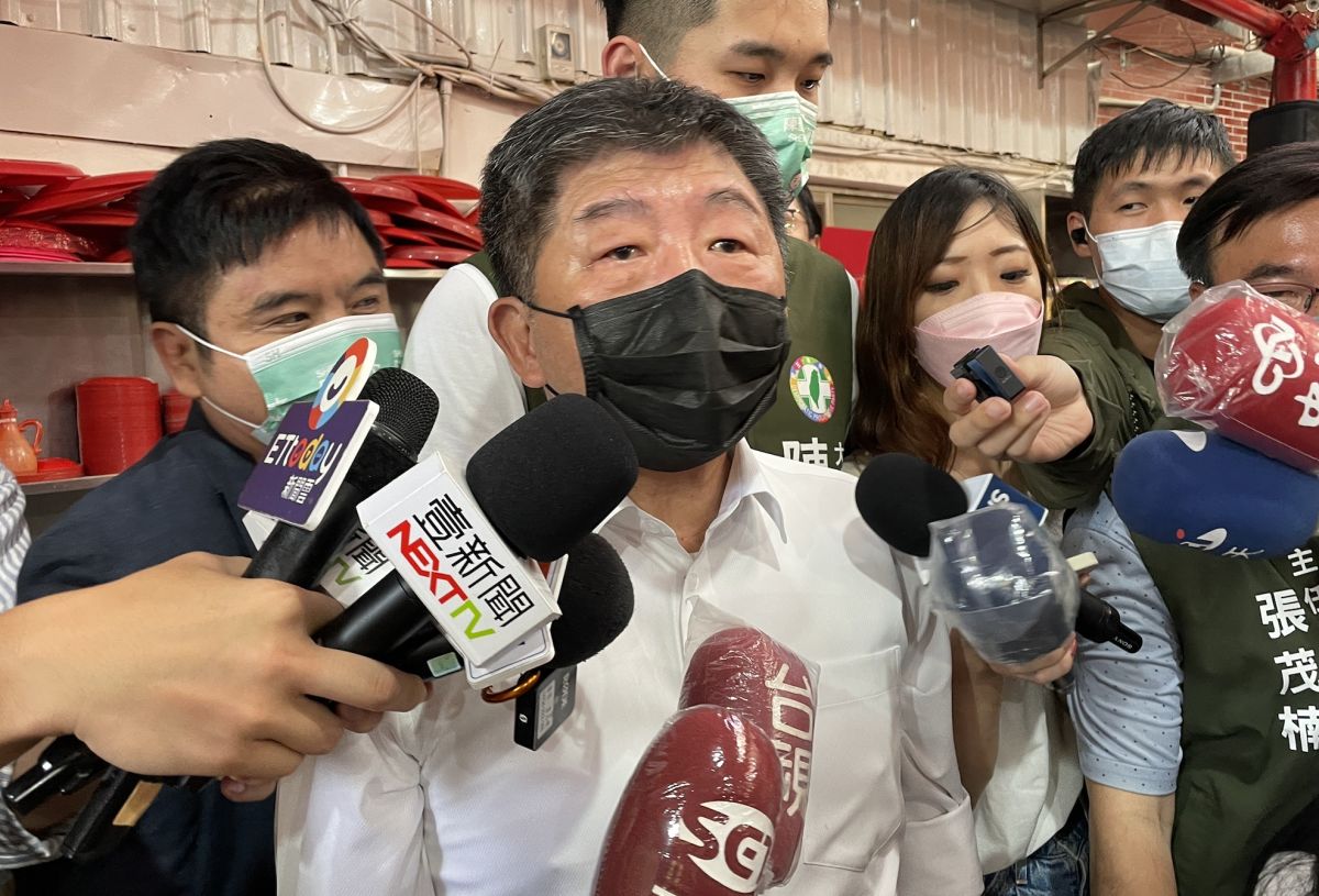 ▲首場見面會登場，陳時中表示，蔣萬安應該要更加快腳步。（圖／記者王敏旭攝，2022.07.25）