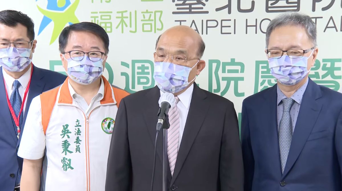 ▲行政院長蘇貞昌指出，買便當在官邸請民代，來了解地方民意，是再平常不過的事。（圖／翻攝行政院直播）