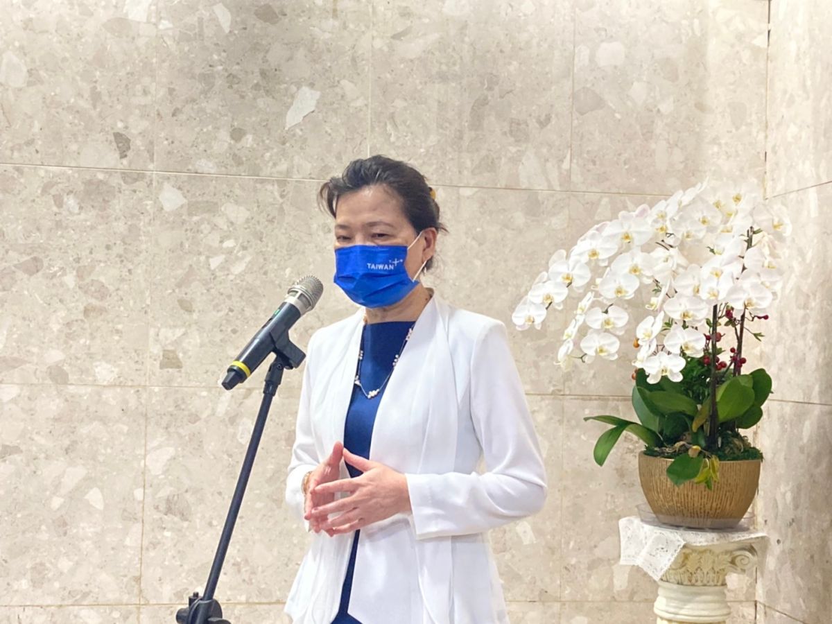 ▲本週即將闖關的《美國晶片法案》是否會對台廠產生影響，王美花則回應，法案尚未完成，待晶片法確定內容後，再做說明。（圖／記者鄭妤安攝影）