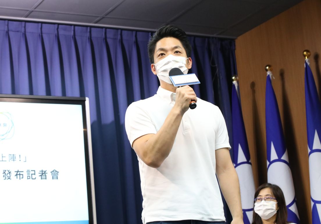 ▲蔣萬安今日公布發言人團隊。（圖／記者余祥攝，2022.7.26）
