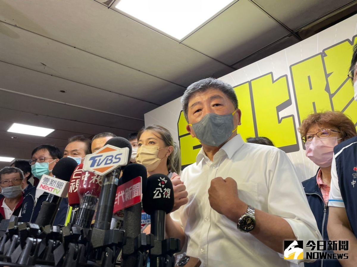 ▲陳時中表示，他有感覺到市民對自己的支持，自己的責任感也變重，民進黨籍的市議員一定要全壘打。（圖／記者黃宣尹攝，2022.07.27）