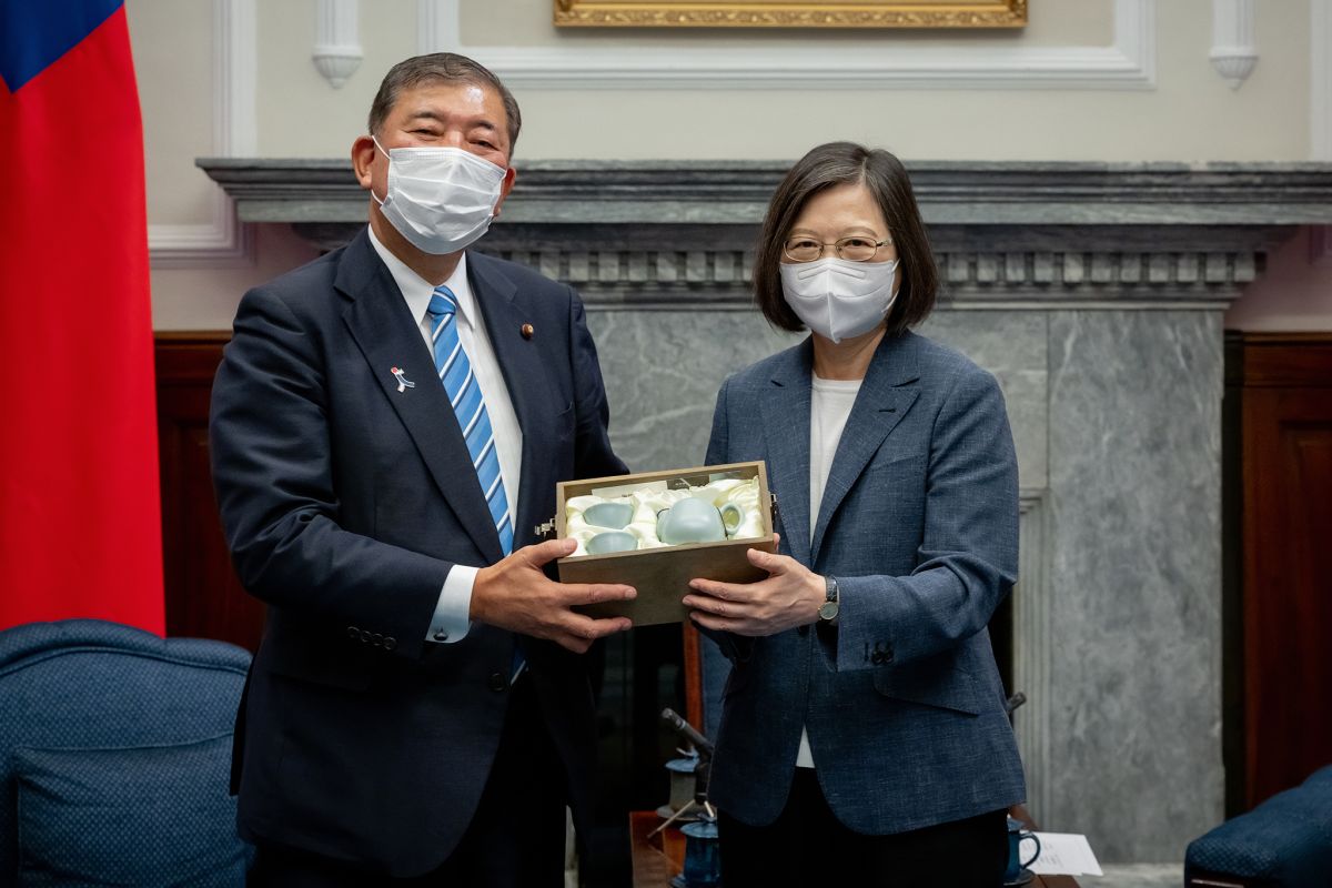 ▲總統蔡英文今日上午接見「思考日本安全保障議員之會」訪台團。（圖／總統府提供）