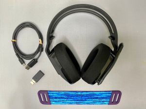 Logitech G G535電競無線耳機麥克風。(圖/記者周淑萍攝) ▲Logitech G G535電競無線耳機麥克風。(圖/記者周淑萍攝)