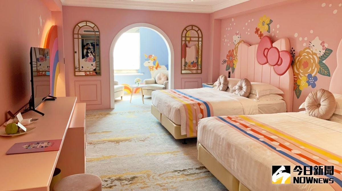 ▲「漢來大飯店」搶進萌經濟熱潮，推出全新「三麗鷗主題房」。（圖／記者陳美嘉攝，2022.07.28）