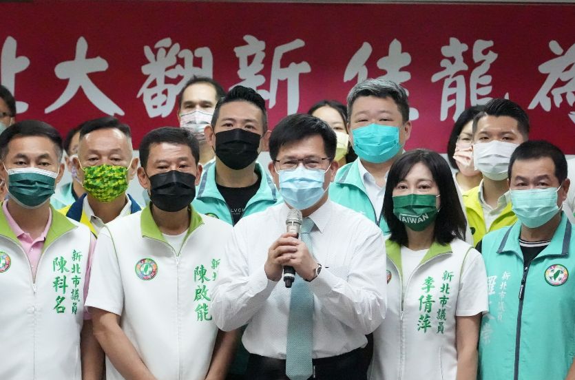 ▲林佳龍今日拜會民進黨新北市議會黨團。（圖／林佳龍辦公室提供）