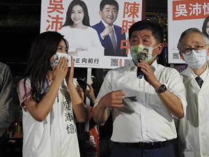 ▲陳時中表示，自己上次投票就是投給吳沛憶，而要心疼萬華的人才能當台北市長。