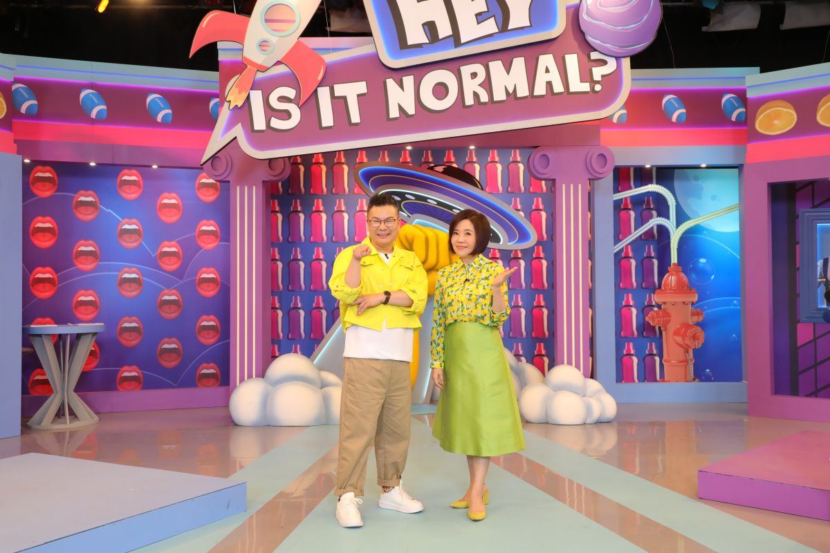 ▲于美人（右）在新節目記者會聊鬼門開。（圖／東森超視提供）