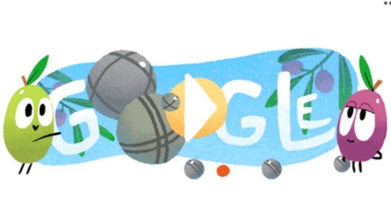 ▲Google紀念「法式滾球」於首頁推出塗鴉互動遊戲，媲美《寶可夢 Go》般有趣，可隨機進行個人比賽或與朋友連線兩人對戰。（圖／翻攝自Google）