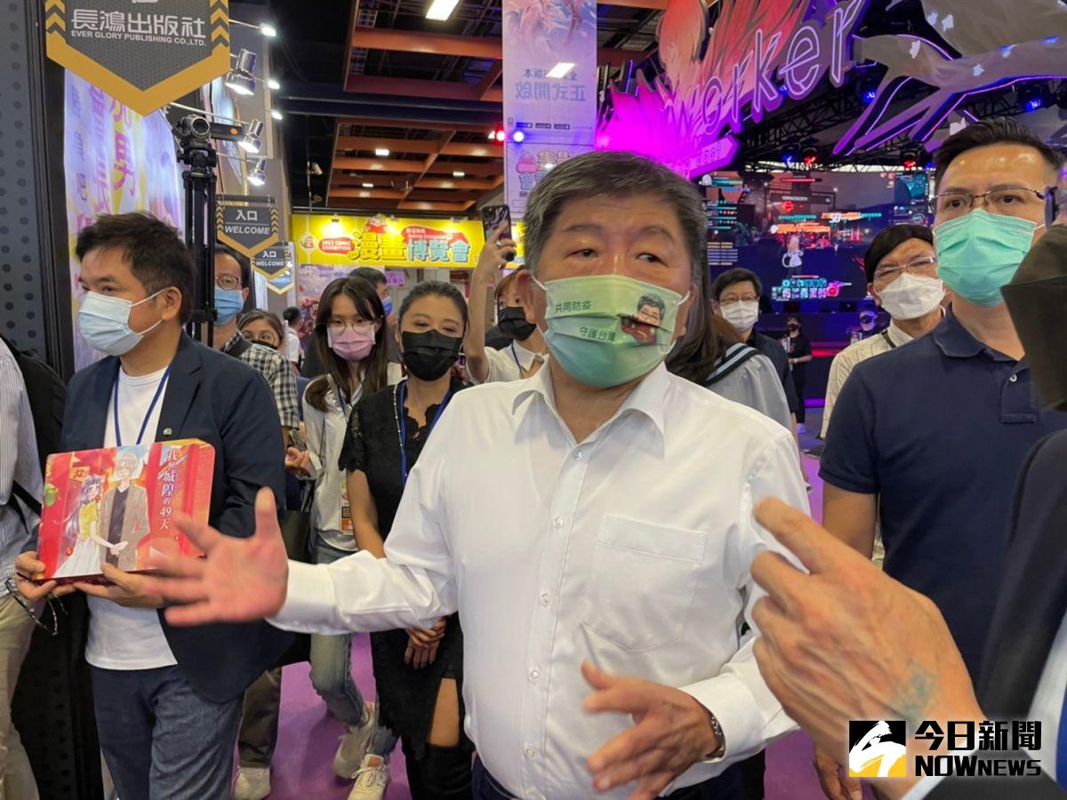 ▲陳時中表示，自己與林智堅是盟友，有時間就會合體。（圖／記者黃宣尹攝，2022.08.01）