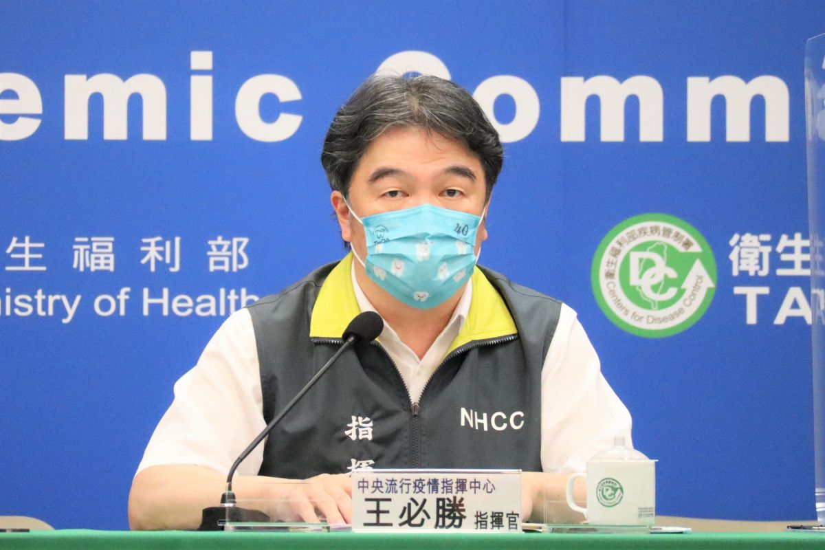 ▲指揮中心指揮官王必勝，說明最新疫情狀況。（圖／指揮中心）