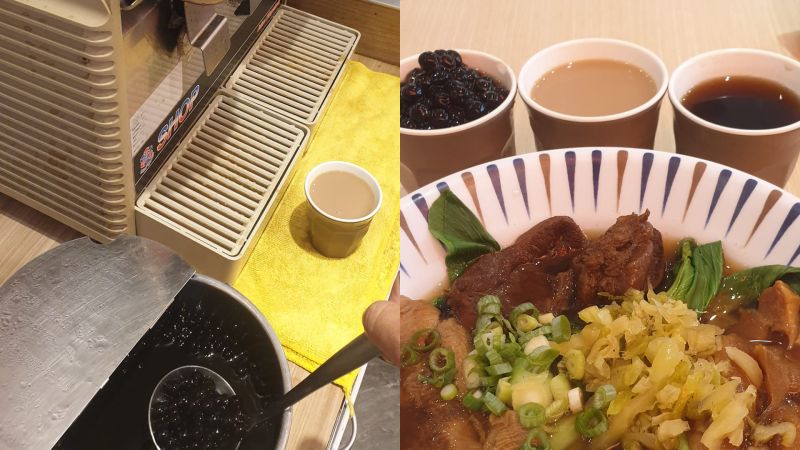 ▲店內主打珍珠奶茶免費暢飲，非常佛心。（圖／爆廢公社）