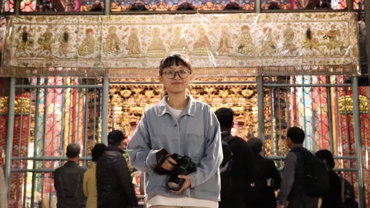 ▲就讀輔大新聞系的鄧孟泫來自嘉義，對於現任嘉義市長黃敏惠對戰民進黨李俊俋，她說她各有喜好或是有興趣的議題，希望能多聽聽他們的政見。（圖／鄧孟泫提供）