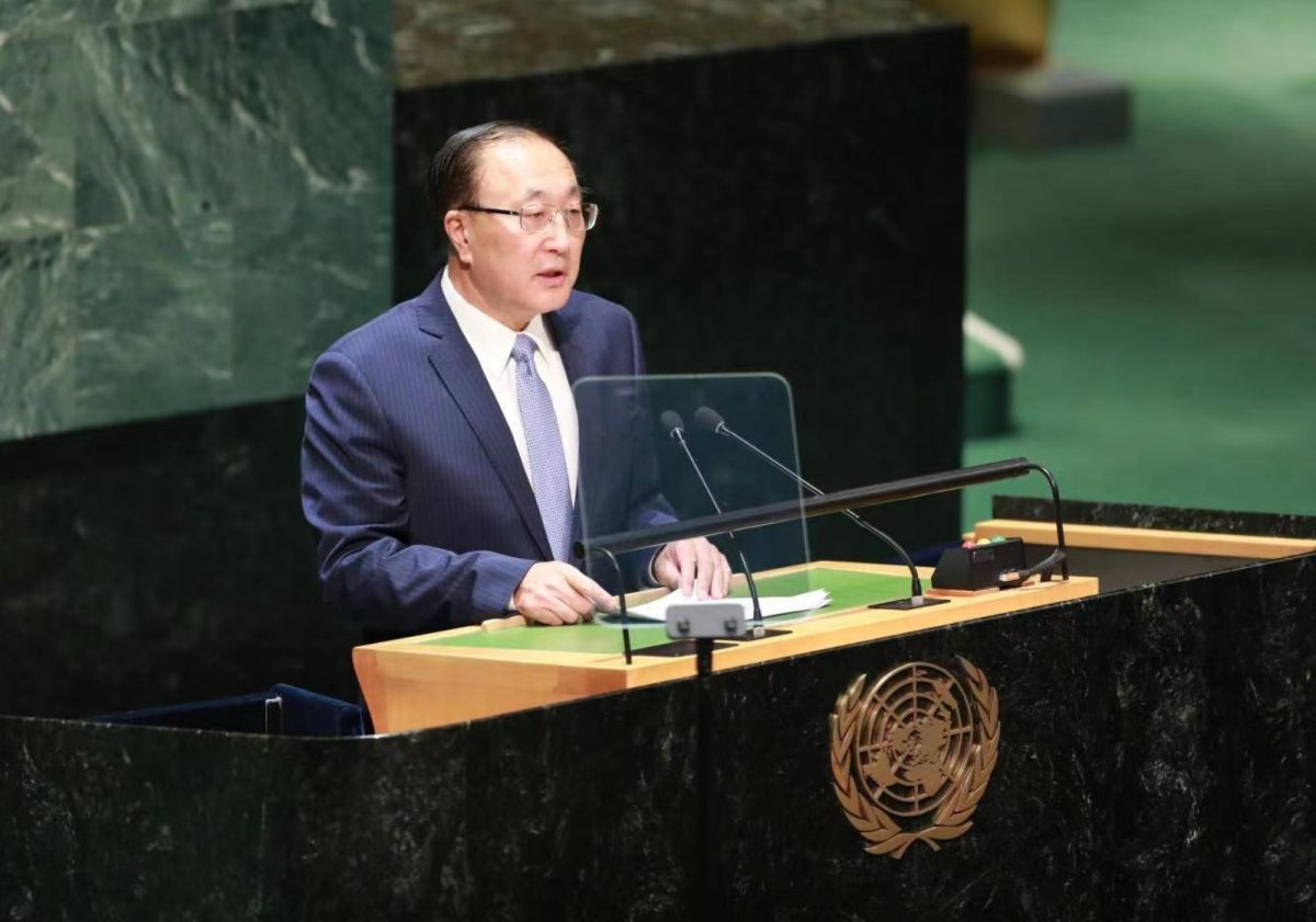 ▲中國常駐聯合國代表張軍重申，絕不允許裴洛西訪台，做出侵犯中國國家主權和領土完整的事。（圖／翻攝自中國駐聯合國代表團官網）